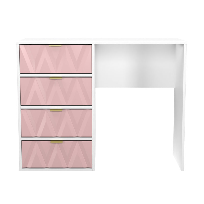 Baturhan Dressing Table, Kobe Pink/White