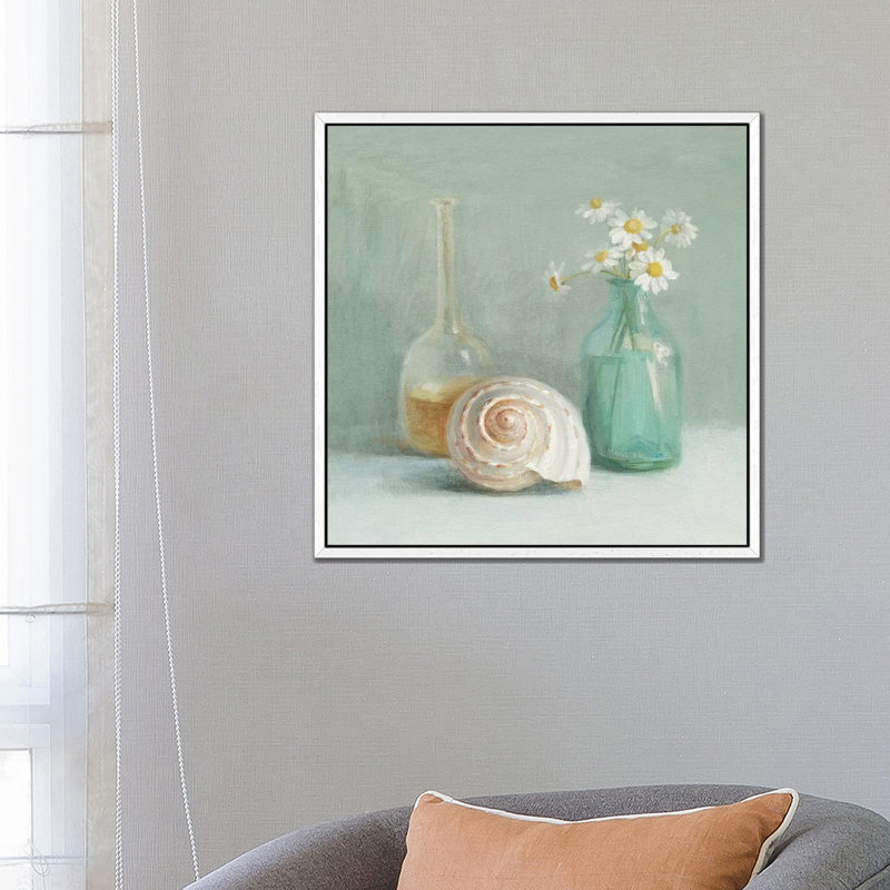 Chamomile Spa by Danhui Nai - Print on Canvas, 66.04 cm H x 66.04 cm W, White Framed