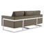 Canapé en velours avec base en acier inoxydable Mychele-812560257