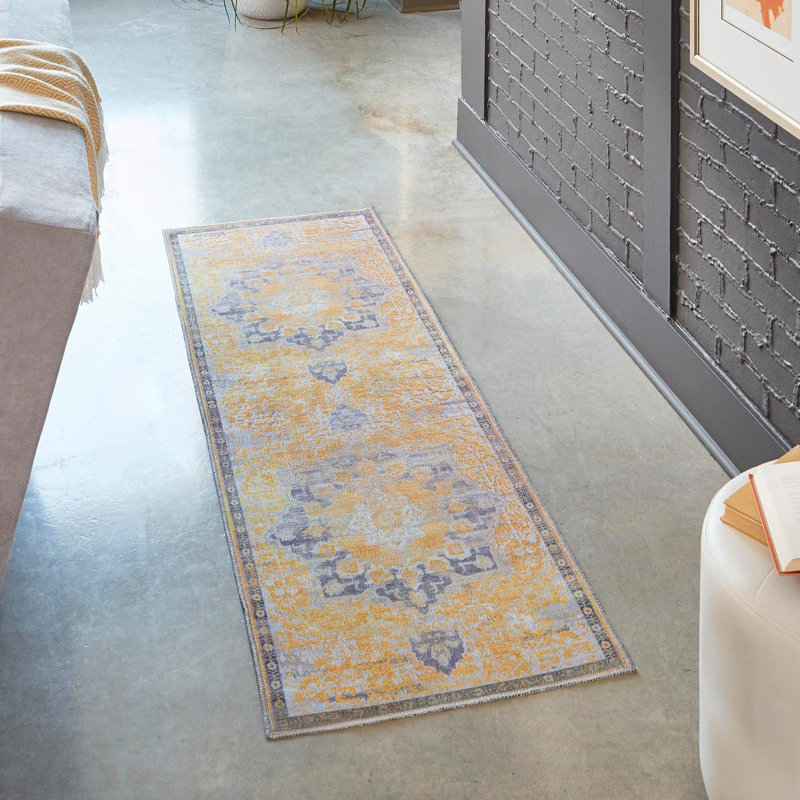 Hymel Oriental Indoor Rug, Runner 2' x 10'