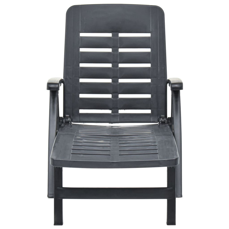 Chaise longue d'extérieur pliante, Anthracite