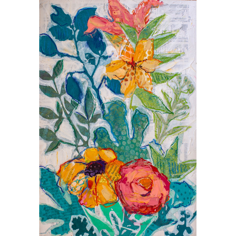 Le jardin de ma mère I, H 30 po x l 20 po x P 1,25 po