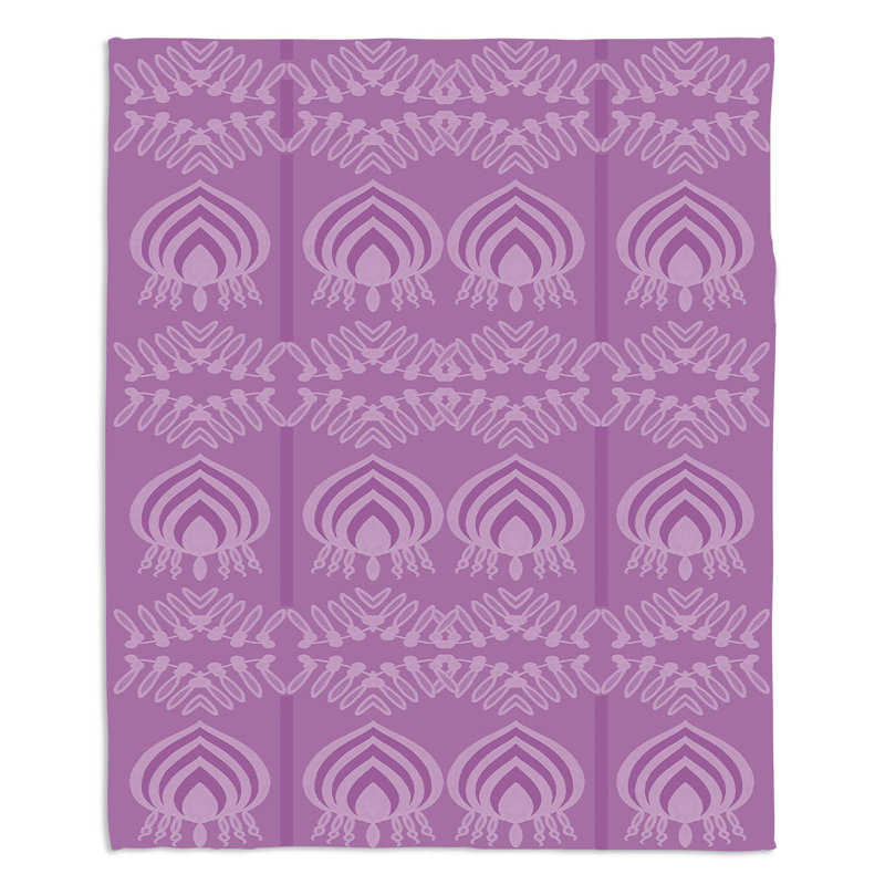 Hand Woven Throw Blanket, 51" W x 60" L