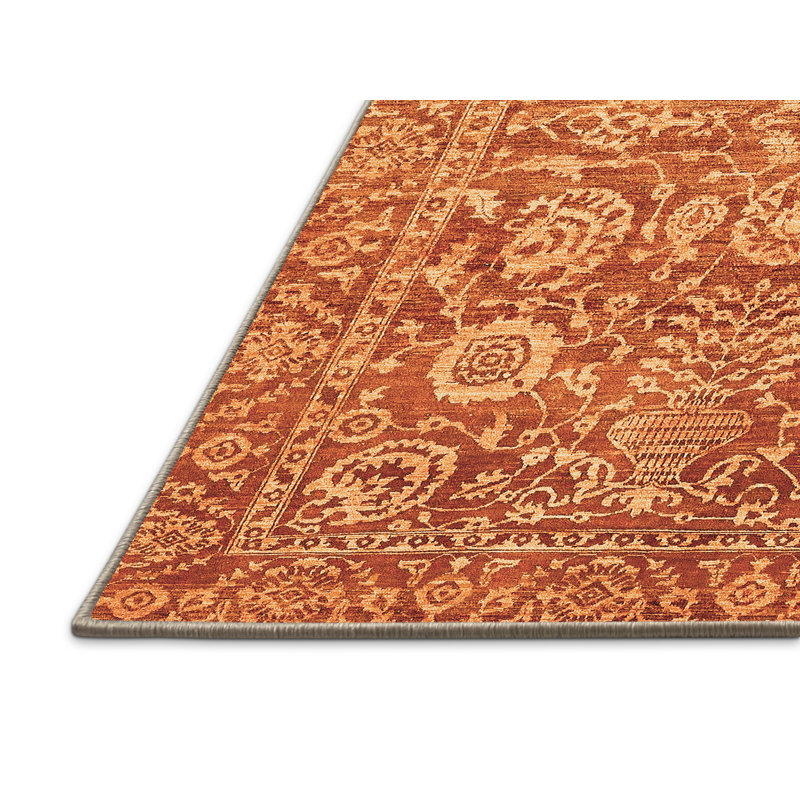 Tapis orange abstraits 451, Rectangle 2 pi x 3 pi