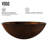 Giovanni 17" L x 17" W x 6" H Round Glass Vessel Bathroom Sink with 12" H Faucet-99535371-99535392