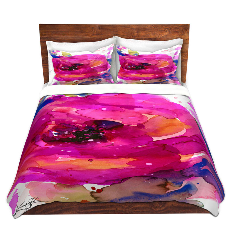 Ensembles de housse de couette DiaNoche en microfibre par Kathy Stanion - Floral Enchantment 9