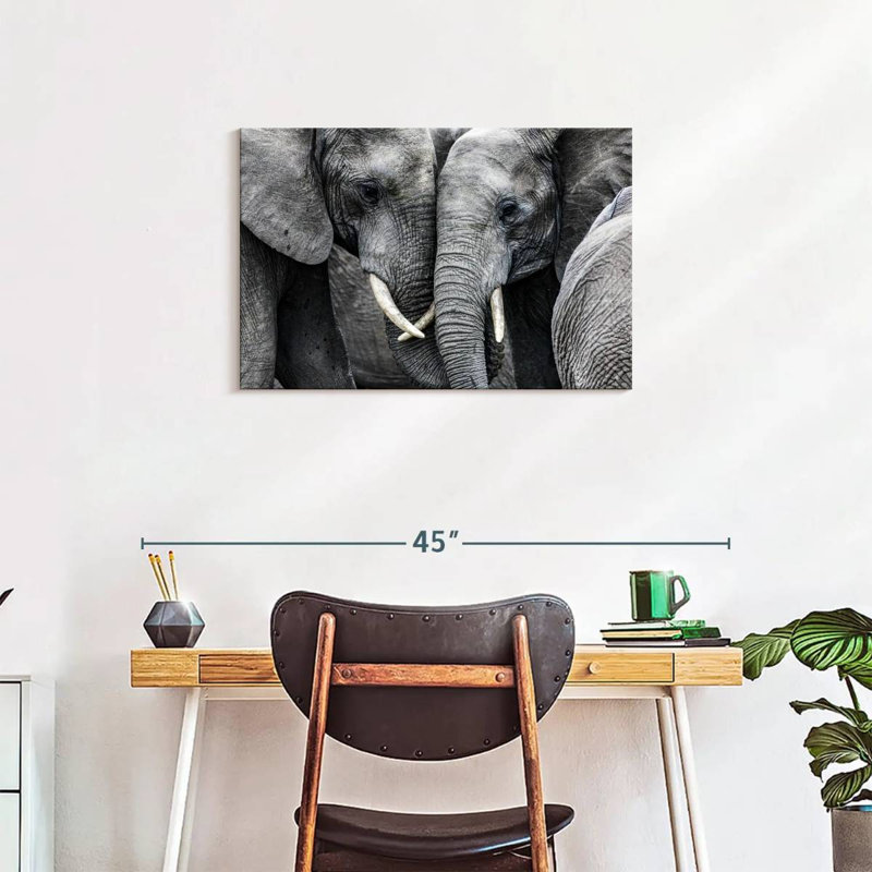 Brampt Sweet Elephants, 20" H x 30" W