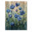 Ocean Blue Peonies In The Field II - Peonies Wood Wall Art - On Natural Pine Wood-1095594412