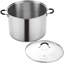 Marmite en acier inoxydable de 3 pintes avec couvercle Cook N Home Professional, marmite avec poignées Stay-Cool, marmite pour pâtes, spaghetti, compatible avec la plupart des cuisinières, va au lave-vaisselle-92912884