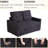 Sofa Bed Couch , Convertible Sofa Bed With Reclining Backrest And Side Pockets ,space-saving 3 In 1 Sleeper Sofa Couch Bed-129611113