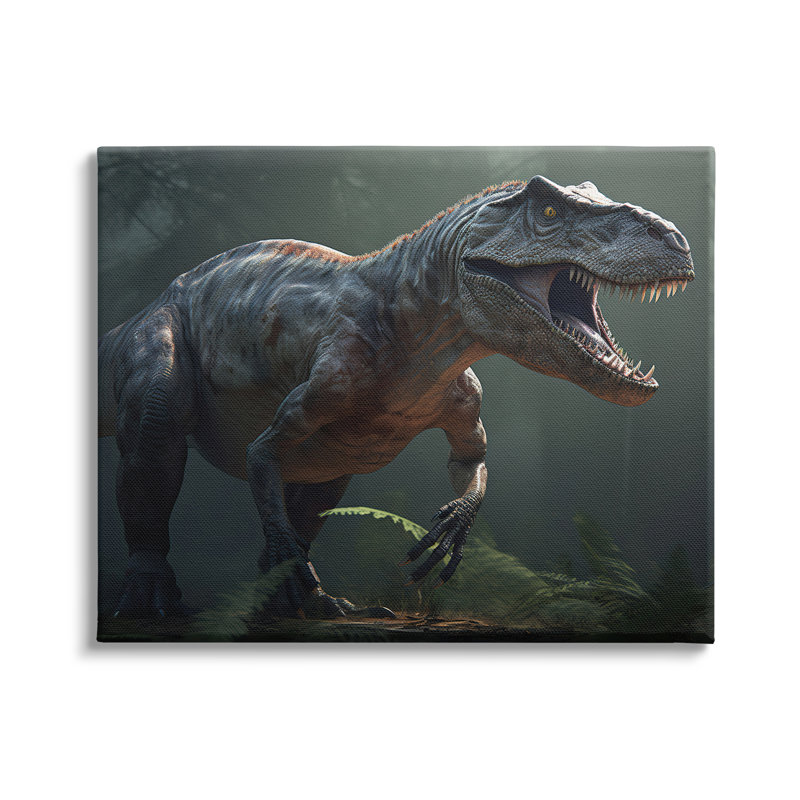 «Latitude Run®», art mural détaillé sur toile T-Rex par Wumples, H 30 po x l 40 po x P 1,5 po