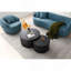 Canapé incurvé moderne bleu Mid-Century, canapé 3 places Cloud