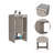 Westbury 1-Shelf Freestanding Vanity Cabinet Light Gray-942700882