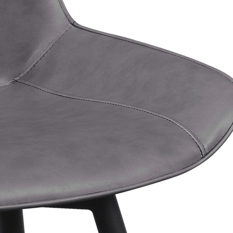 Chaise parsons capitonnée Kilwin, Gris