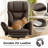 Big and Tall Cross Legged Office Executive Chair with Footrest and Convertible Infinite Gear Armsrest-922818713