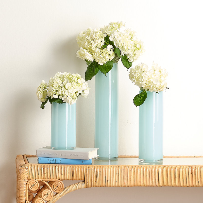 Handmade Glass Table Vase, Pink Salt