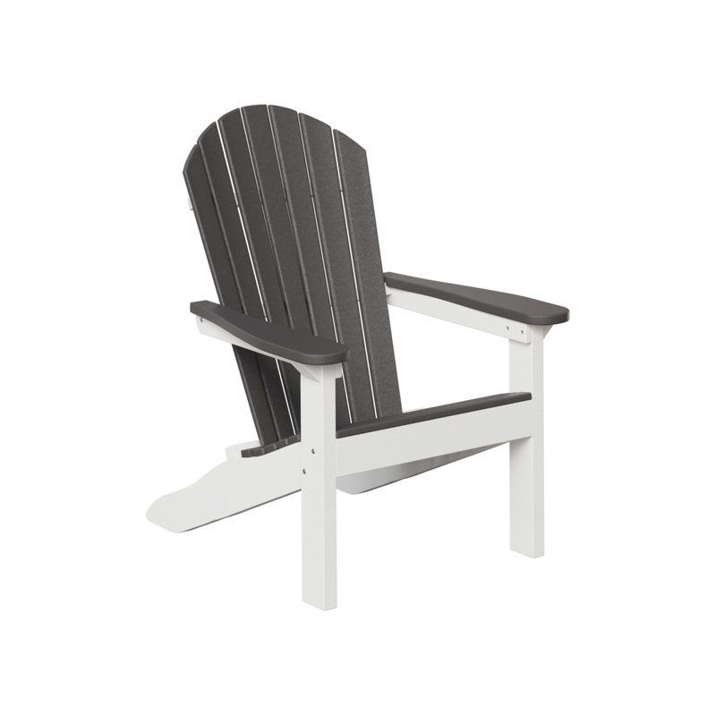 Berlin Gardens Kids Comfo Back Adirondack Chair, Smoke Gray