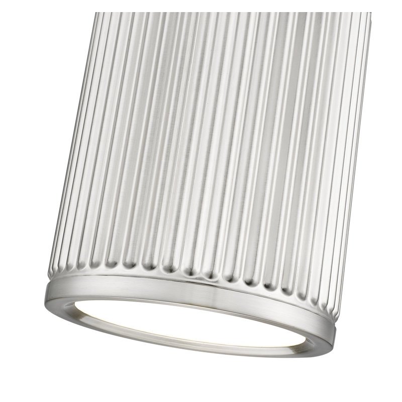 Plafonnier encastré 1 lumière 6,25 po Arne, Nickel brossé