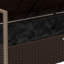 Banc de patio 2 places avec coussins en rotin de polyester-1289335703