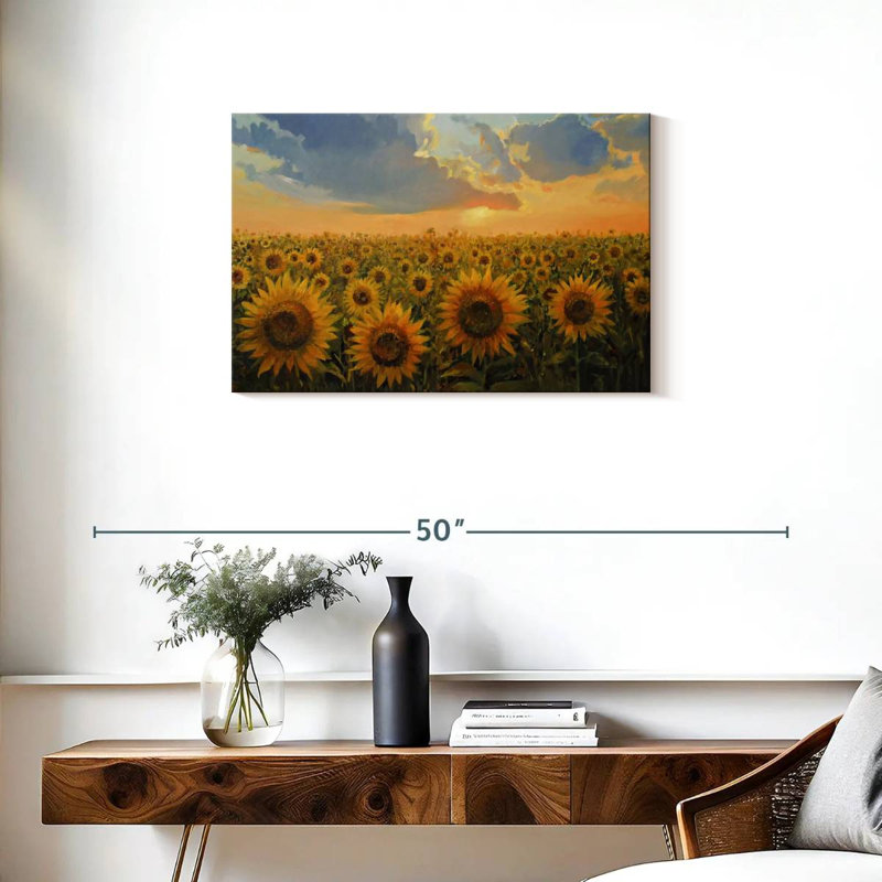 Champ de tournesols Alvord, H 20 po x l 30 po