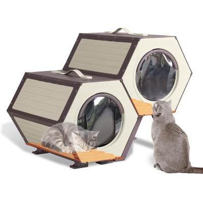 Cage pour chat extensible chauffée Fairburn