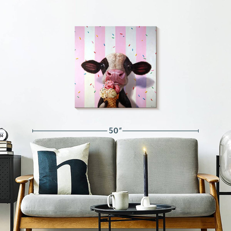 Ketti Mooo-Licieux, H 24 po x l 24 po