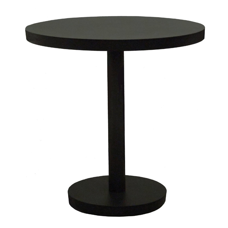 Barcino Round Dining Table, Black, 29.13"H x 31.5"L x 31.5"W