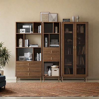 All Solid Wood Simple Style Bookcase