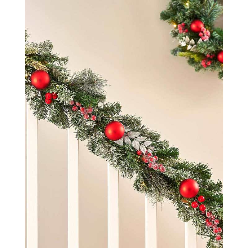 274.32cm Lighted Faux Garland with Lights