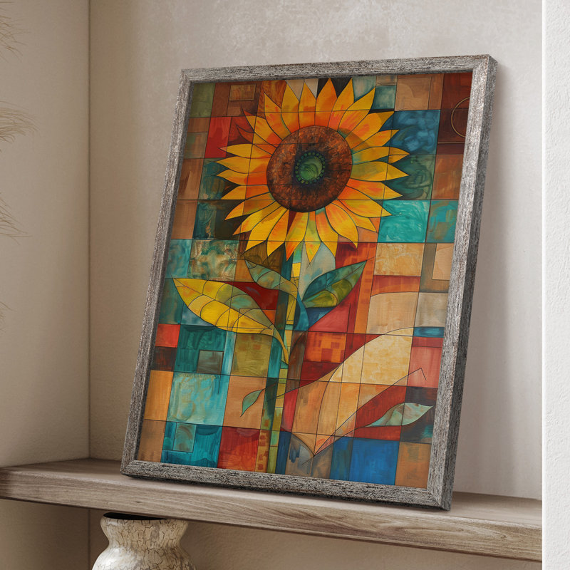 Impression encadrée FLORAL Series CDLxxix - bois massif, H 11 po x l 9 po