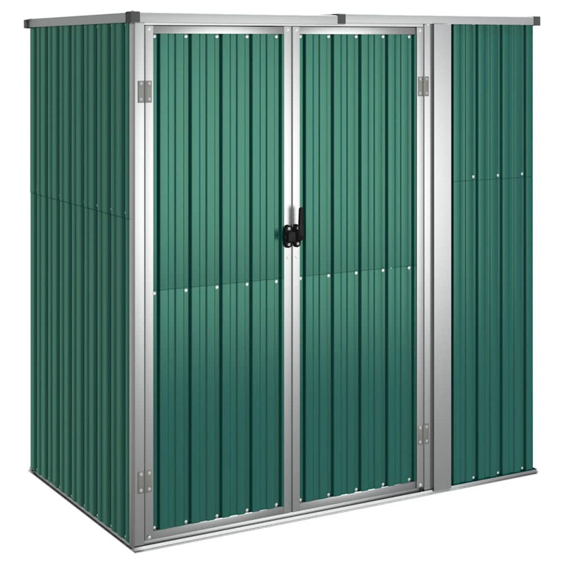 Remise de rangement traditionnelle en acier l 5,28 pi x P 2,92 pi, Vert