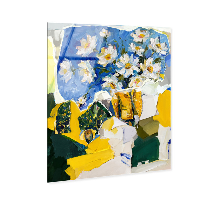 Sunshine And Flowers Print by Oliver Gal, 30"H x 36"W, High-Gloss Acrylic Print