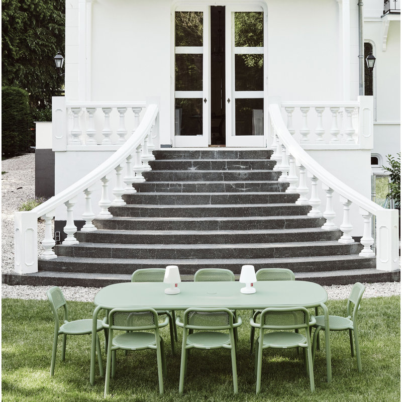 Toní Stacking Patio Dining Armchair, Mist Green