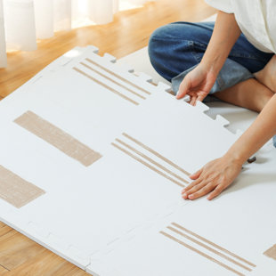 Little Landings Baby Play Mat For Floor - Sol (4X6ft) - Premium EVA Foam Play Mat For Babies & Toddlers (Ages 0-5+) - Non-Toxic Playmat For Tummy Time, Crawling & Playroom - Stylish & Comfortable