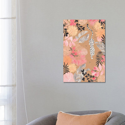 Stalking Leopard Paper Kraft by CreatingTaryn - Wrapped Canvas Painting