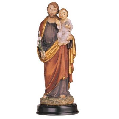 5""H Saint Joseph Holding Baby Jesus Statue Holy Figurine Religious Decoration -  Trinx, 4522FB8A7F79495ABA732703DC7E502A