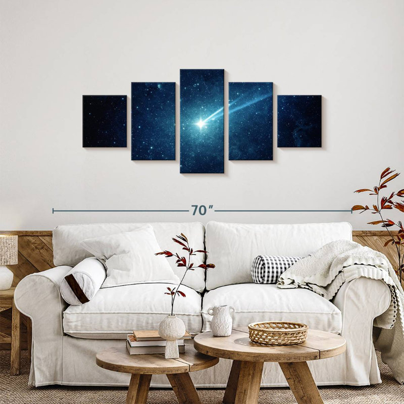 Falling Comet, 24" H x 55" W