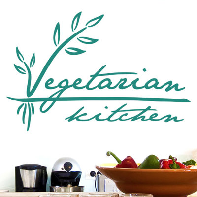 Vegetarian Kitchen Wall Sticker