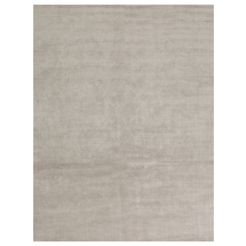 Tapis beige noué à la main de haute qualité
