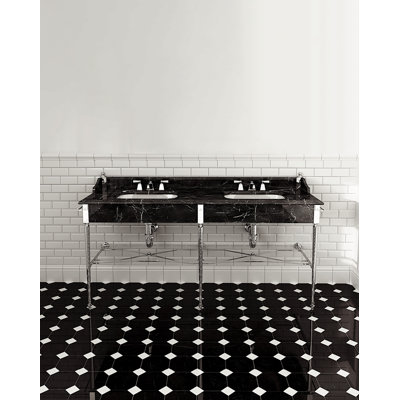 Madison Rectangular Dual Mount Bathroom Sink with Overflow