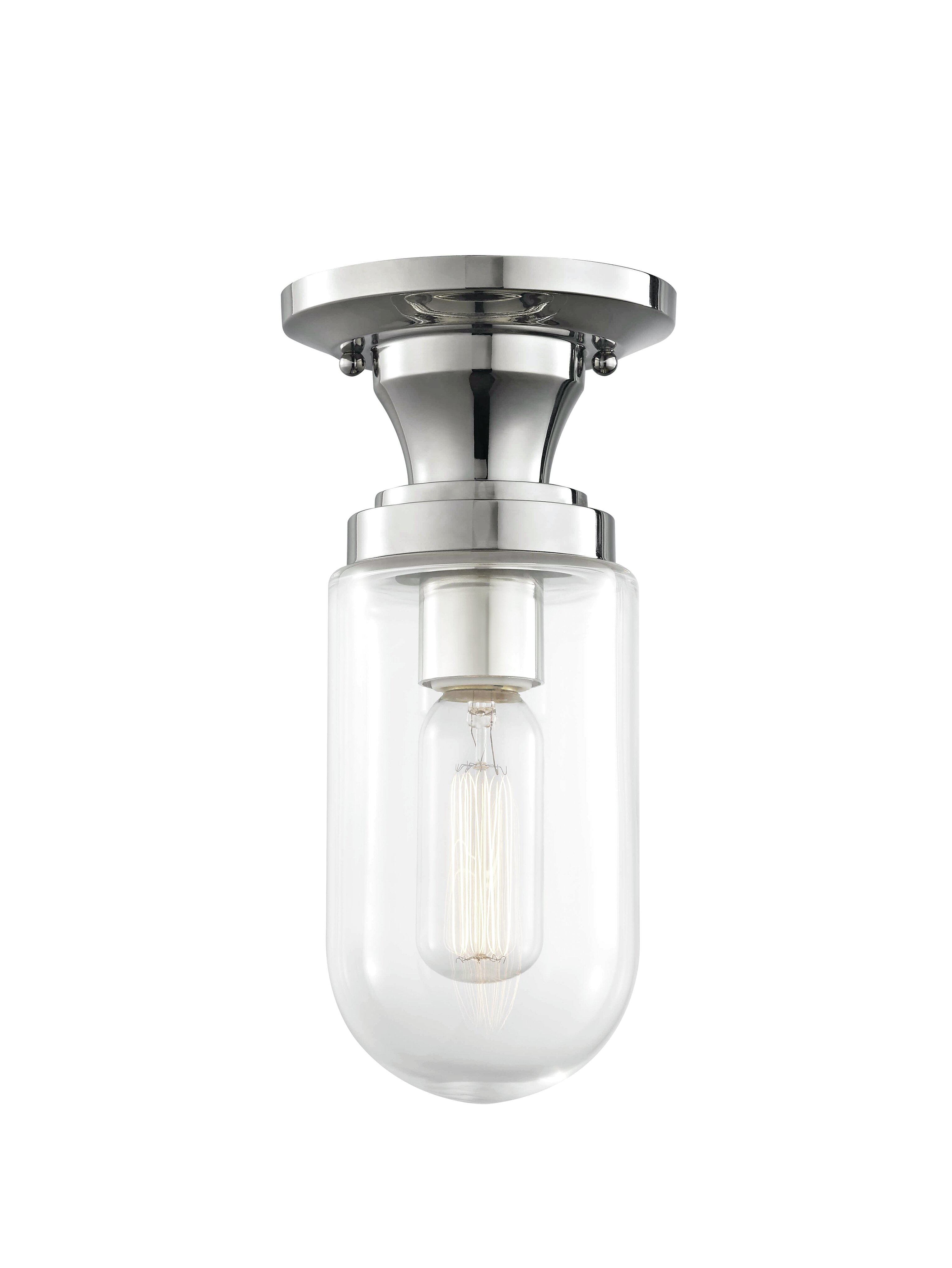 Birch Lane™ Keva Glass Semi Flush Mount & Reviews 