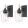 Breena 1-Light Armed Sconce Steel Wall Sconce Set of 2