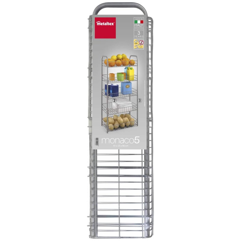 25cm W Metal Storage Rack
