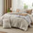 Best Seller Bedsure Cotton Fabric With Microfiber Inner Fill Comforter Set, 143TC-106246655-106246647