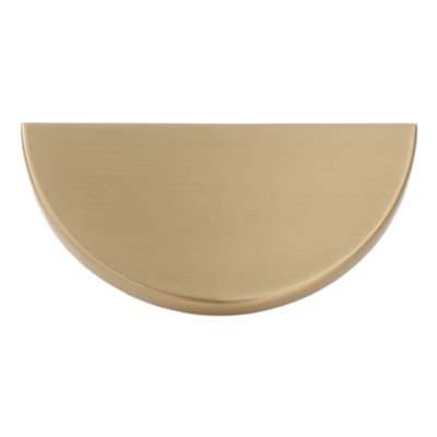Poignée d'armoire demi-ronde Emtek Arca 2,5 po, laiton satiné