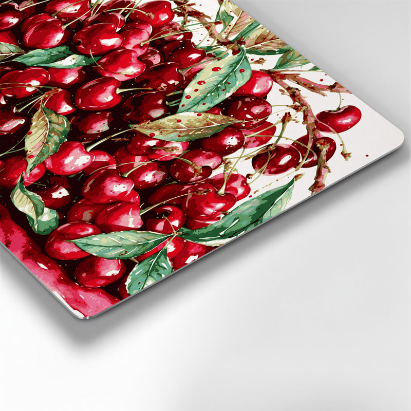 Art mural en métal Fruit Cherry Sweet Beige, H 24 po x l 36 po