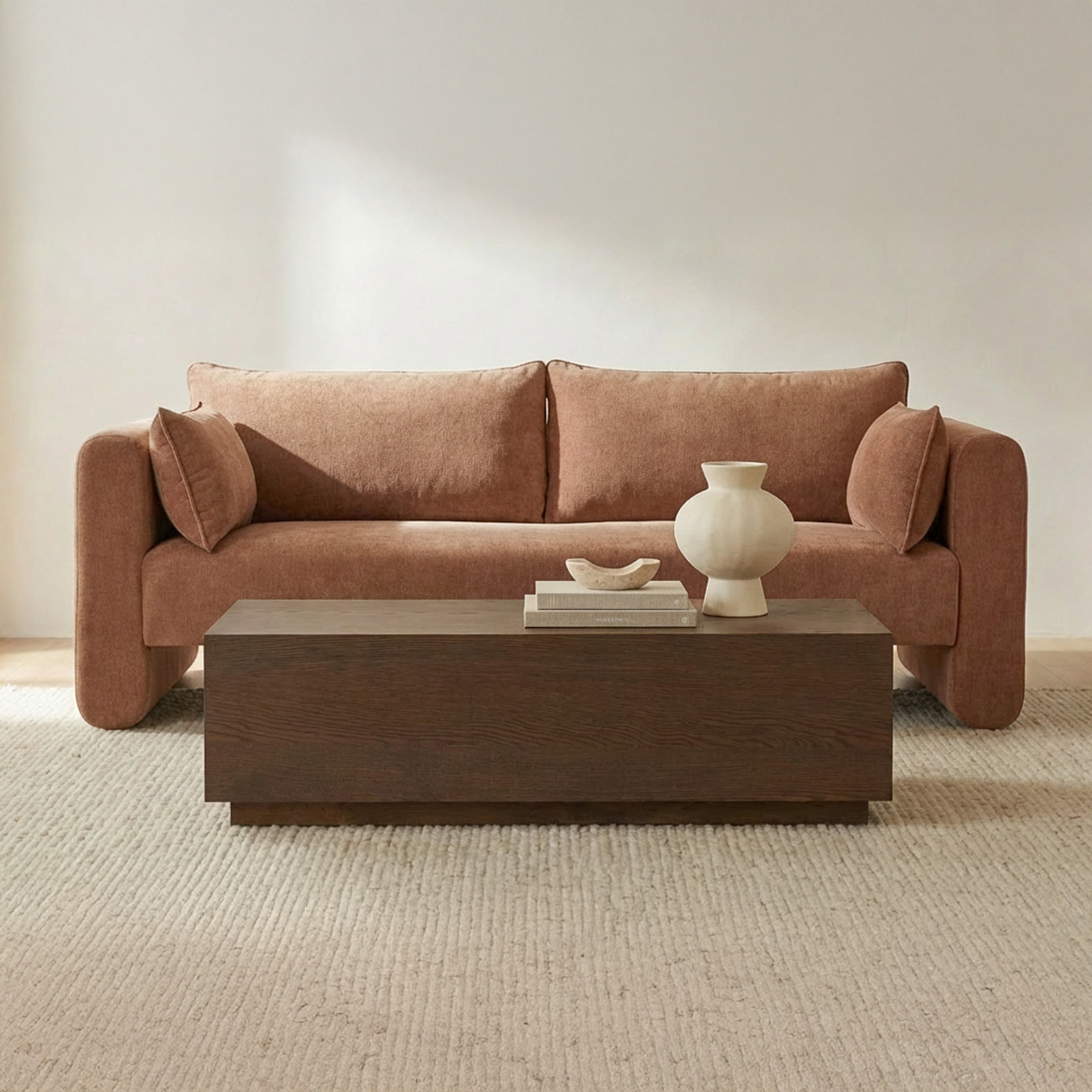 Crouch 85" Upholstered Sofa, Heritage Pink