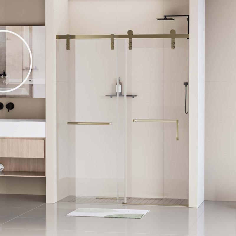 Portes de douche, Doré
