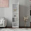 Armoire de rangement blanche à 5 tablettes-1588604423