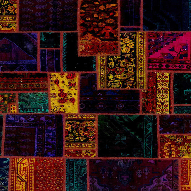Abstract Indoor Rug, Square 5'
